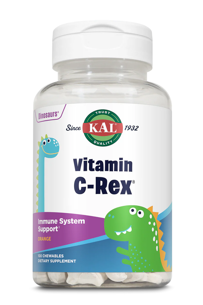 Kal Vitamina-C Rex, 100 Dino Masticables.