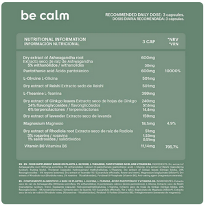 be calm