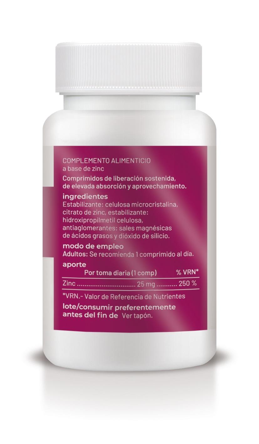 Zinc 60 comprimidos liberación sostenida