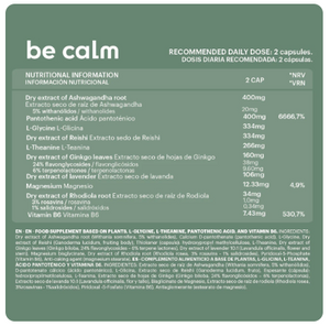 be calm