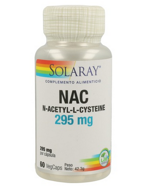 SOLARAY NAC N-ACETYL-L-CYSTEINE 295MG 60 CAPSULAS