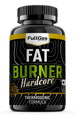 FAT BURNER HARDCORE - Thermogenic Formula | 120 cáps