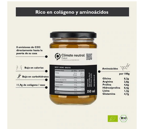 CALDO DE HUESOS DE TERNERA - 100% BIO